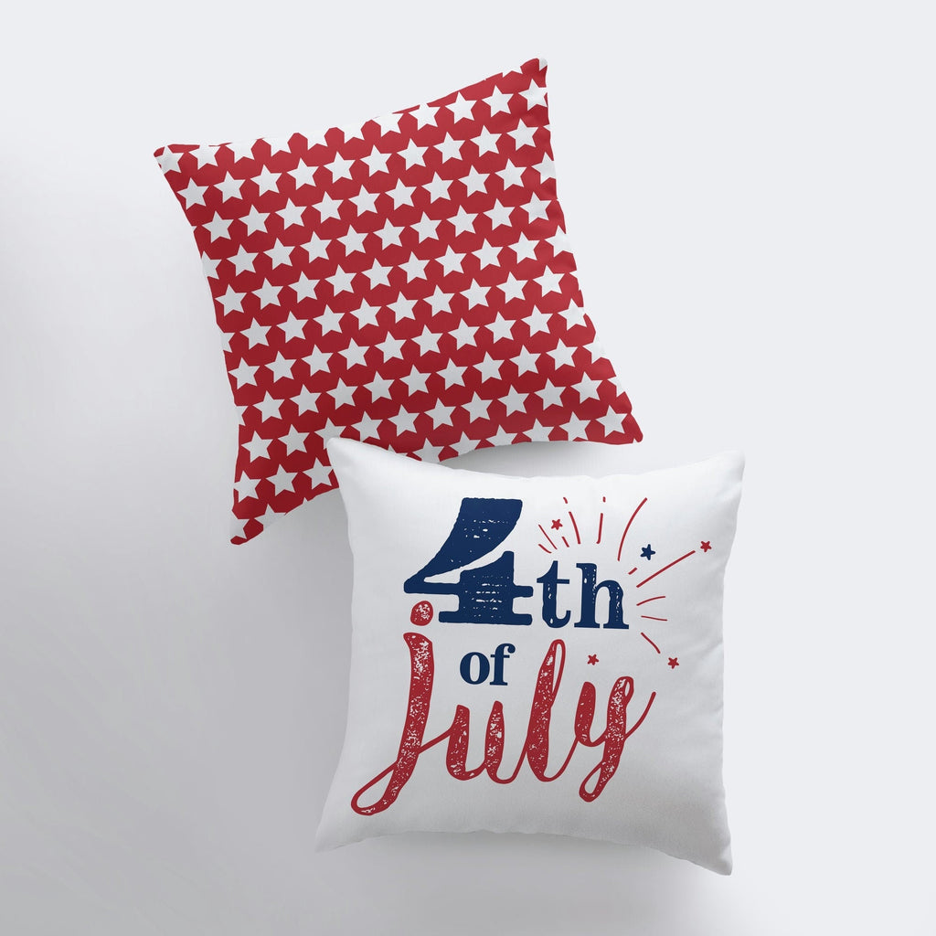 4th of July | Pillow Cover | Memorial Gift | Home Decor | Freedom