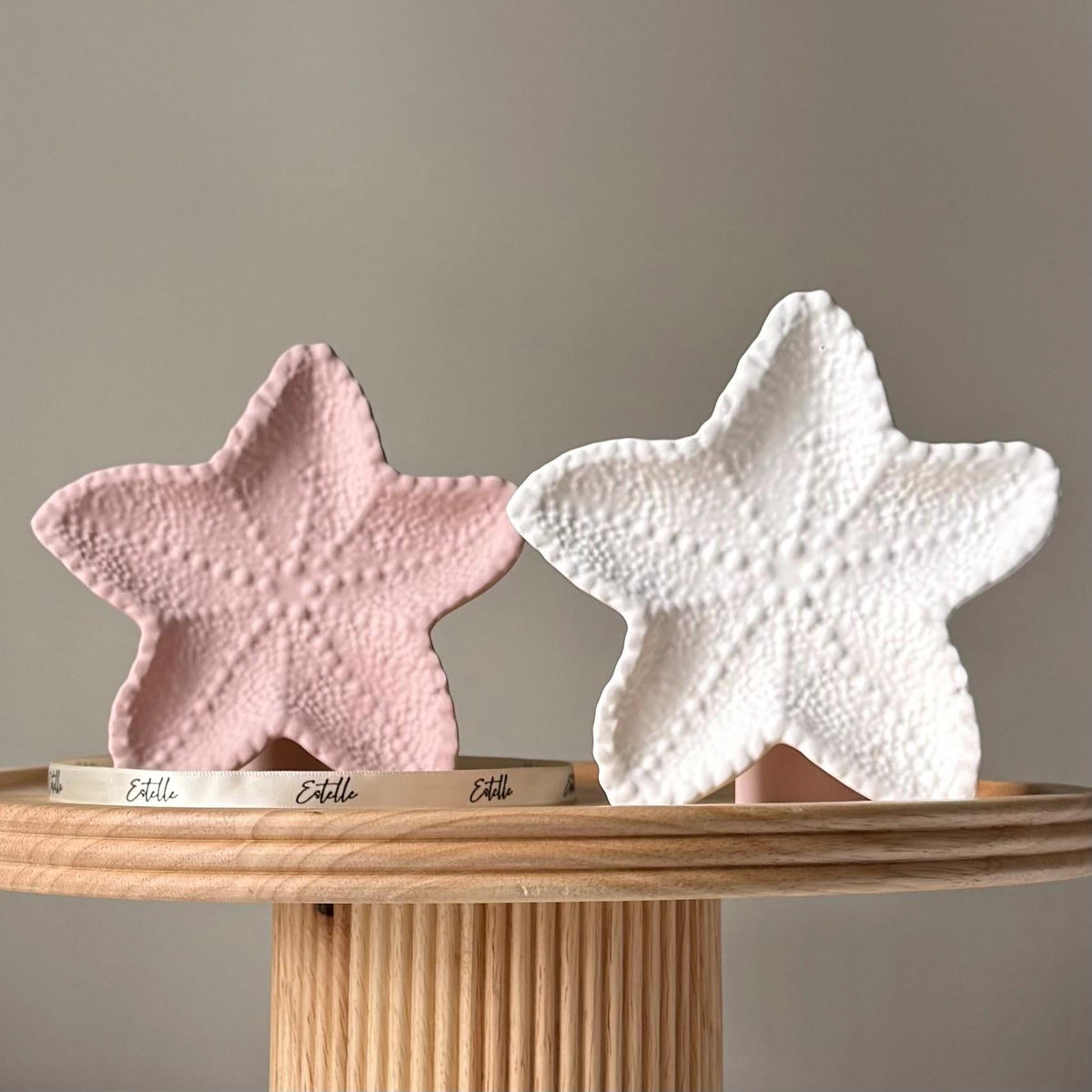 Starfish Jesmonite Jewelry Dish: Scandi Home Decor Tray