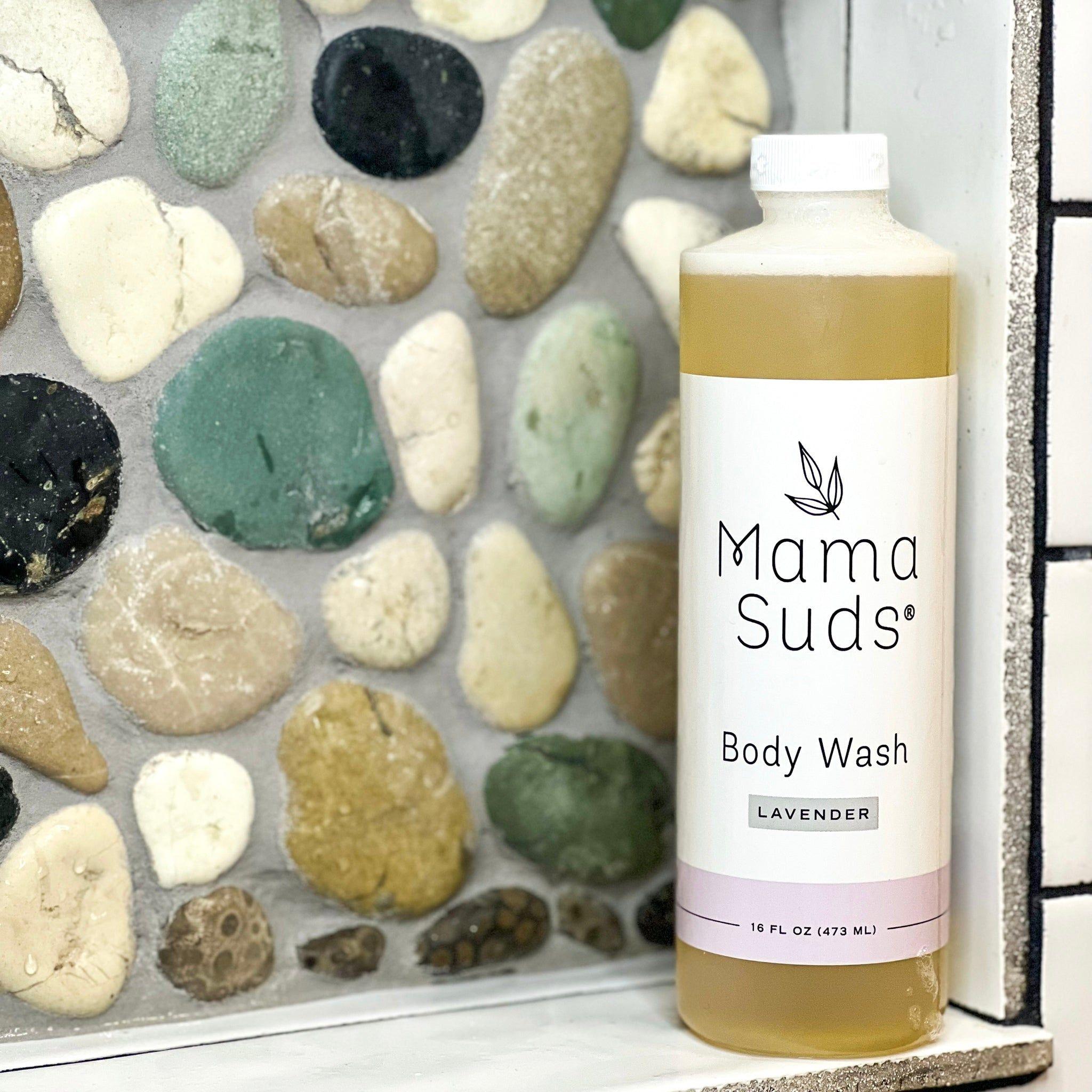 Body Wash | Pure Castile Soap | No Residue | No Synthetics | Lemon | Lavender | Unscented | Sensitive Skin Safe | MamaSuds