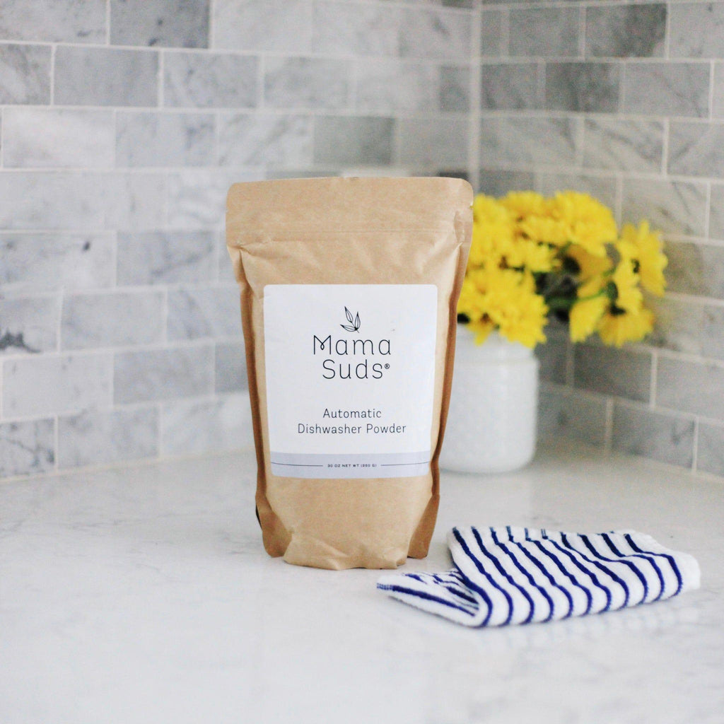 MamaSuds Automatic Dishwasher Powder | 30 oz | Up to 90 Loads | Non-Toxic | Biodegradable | Vegan