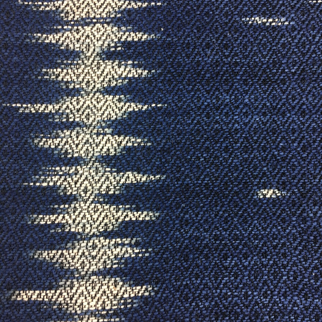 Handwoven Indigo Ikat Pillow Cover | Natural Indigo Dyed Cotton | Handmade in Laos | 16" x 16" | Slate + Salt