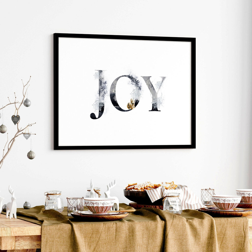 Xmas decor for door wall art print