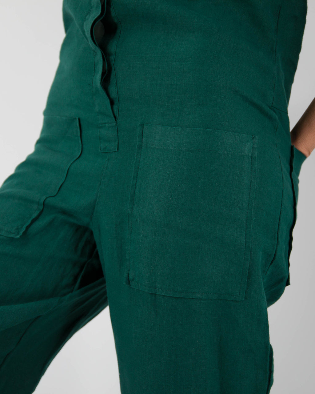 Isabelle 100% French Linen Jumpsuit | 5 Pockets | Roll-Up Sleeves | 11 Colors | XS-L | SUNDAY MORNING
