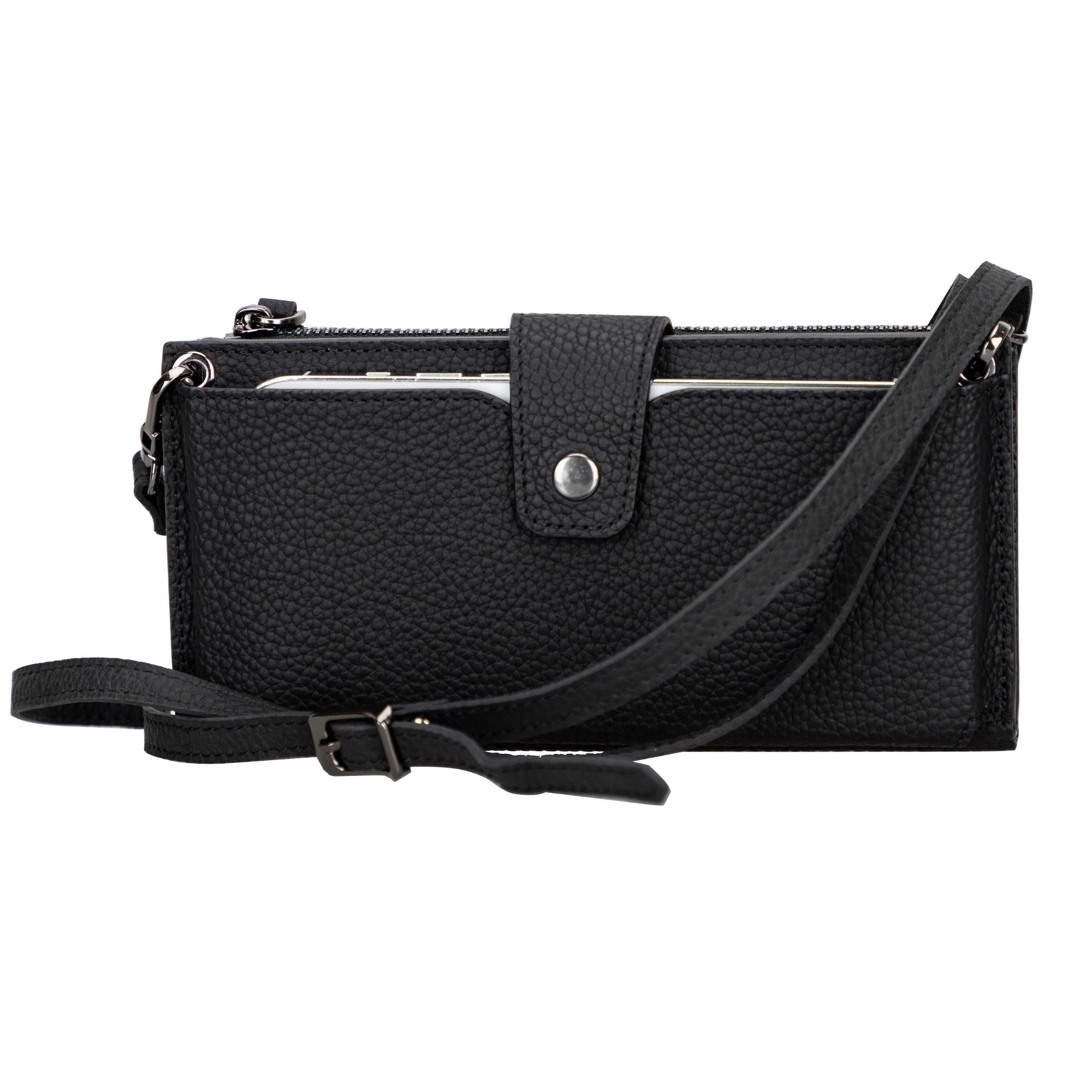 Minimalist's Leather Cell Phone Wallet Purse