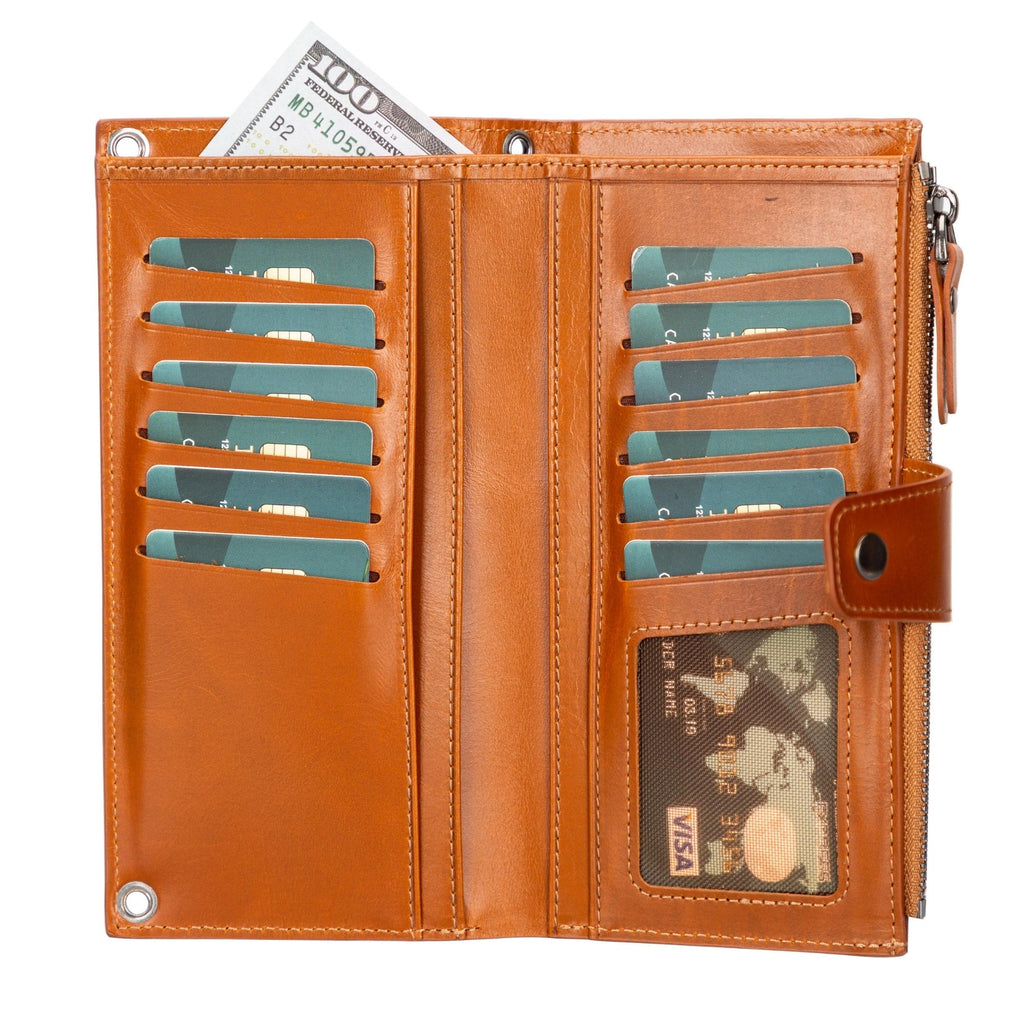 Minimalist's Leather Cell Phone Wallet Purse