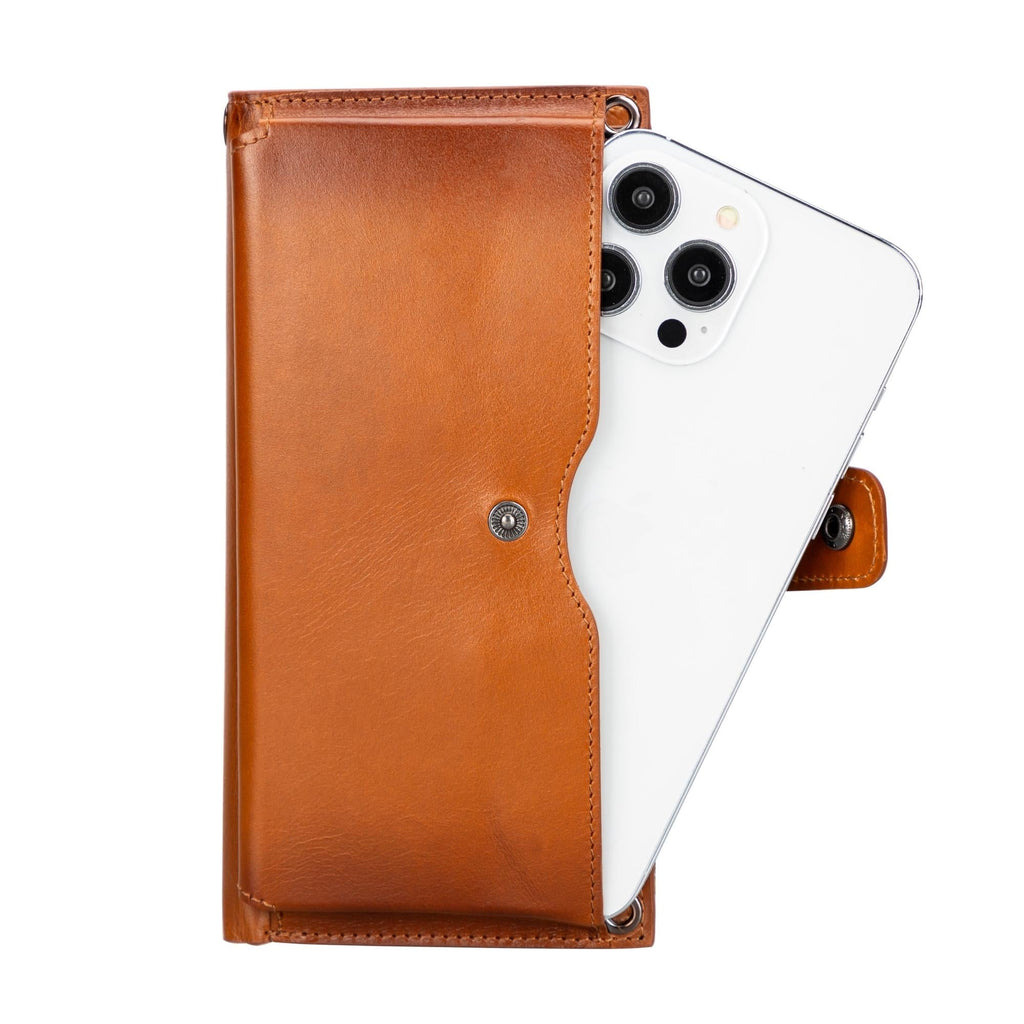 Minimalist's Leather Cell Phone Wallet Purse
