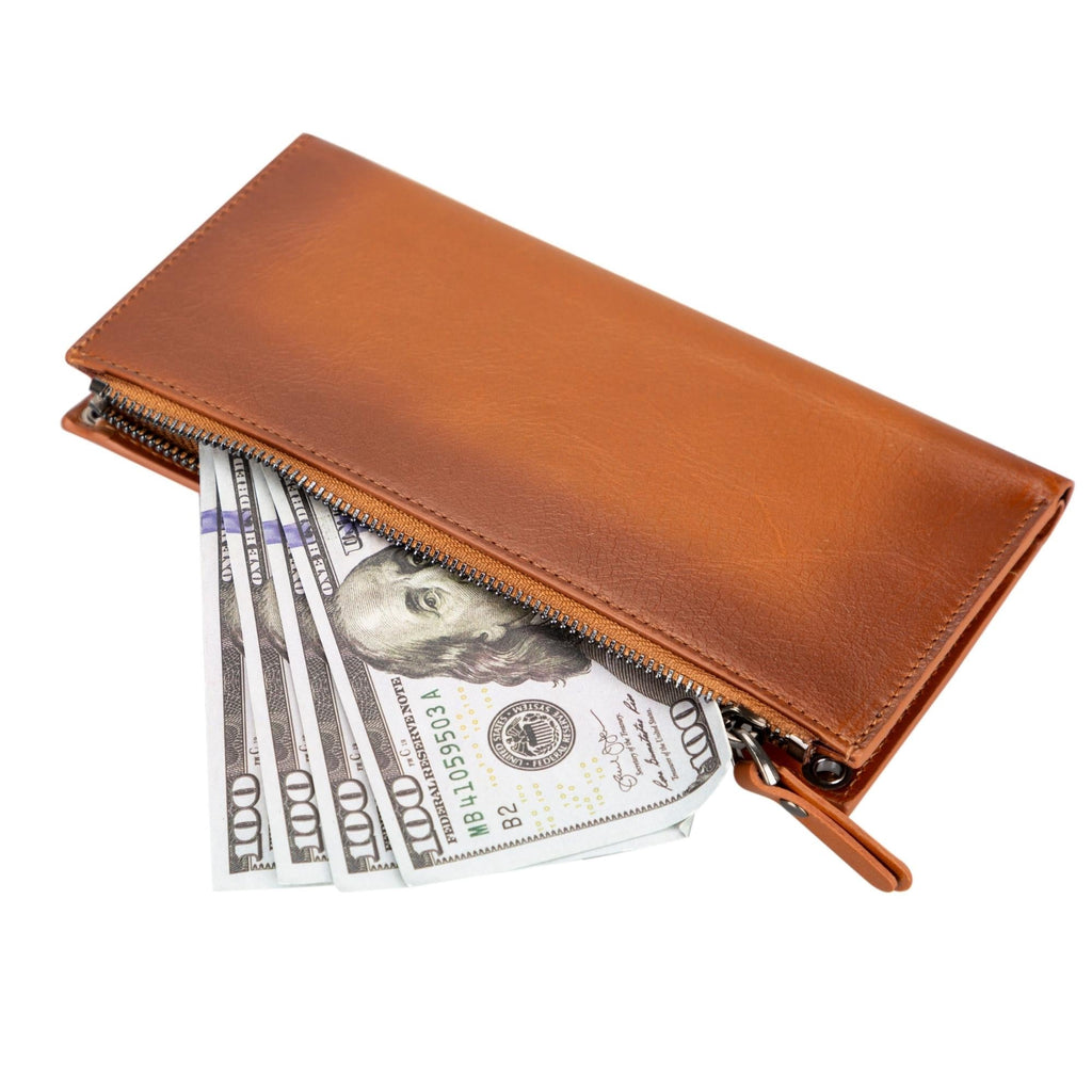 Minimalist's Leather Cell Phone Wallet Purse