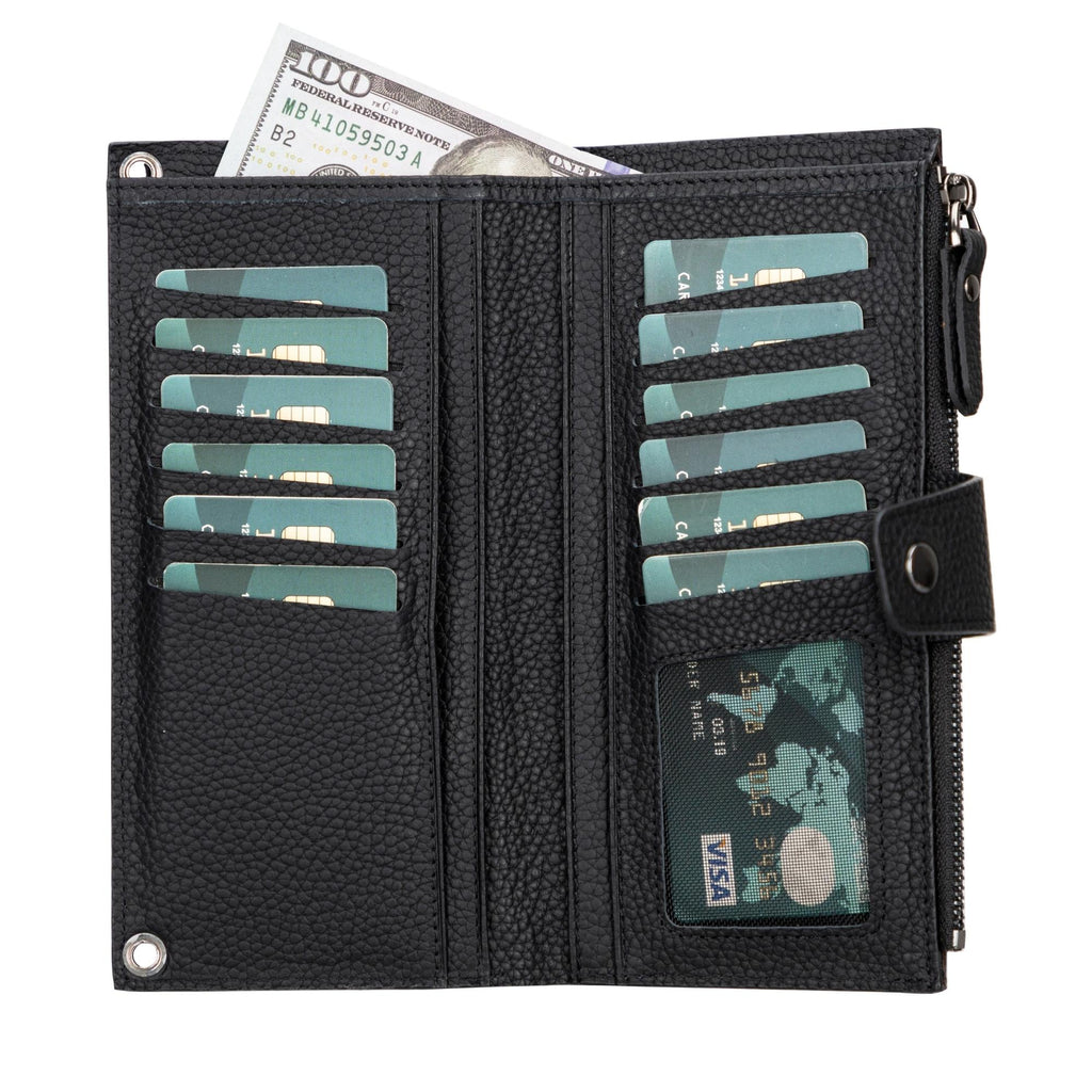 Minimalist's Leather Cell Phone Wallet Purse