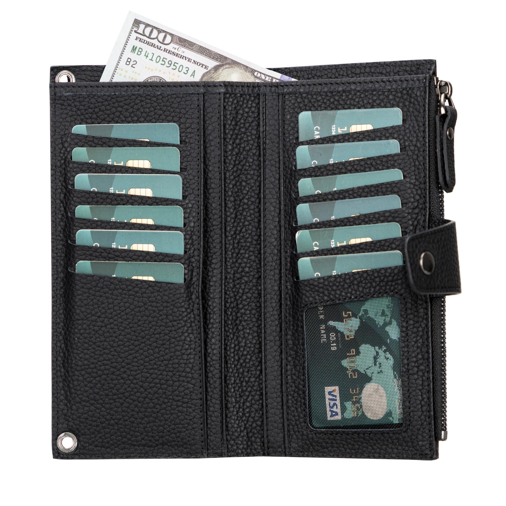 Minimalist's Leather Cell Phone Wallet Purse