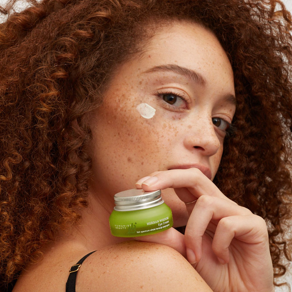 Herban Wisdom® Eye Cream | Plant-Based | Adaptogens & Mushroom Peptides | Anti-Aging | Dark Circles, Puffiness & Fine Lines | Humanist Beauty