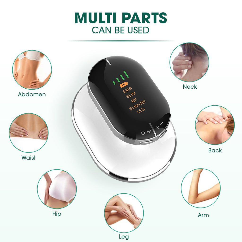 Advanced Body Contouring Device | Microcurrent EMS, Radio Frequency & Red Light | Sculpting, Toning & Skin Tightening | BeNat