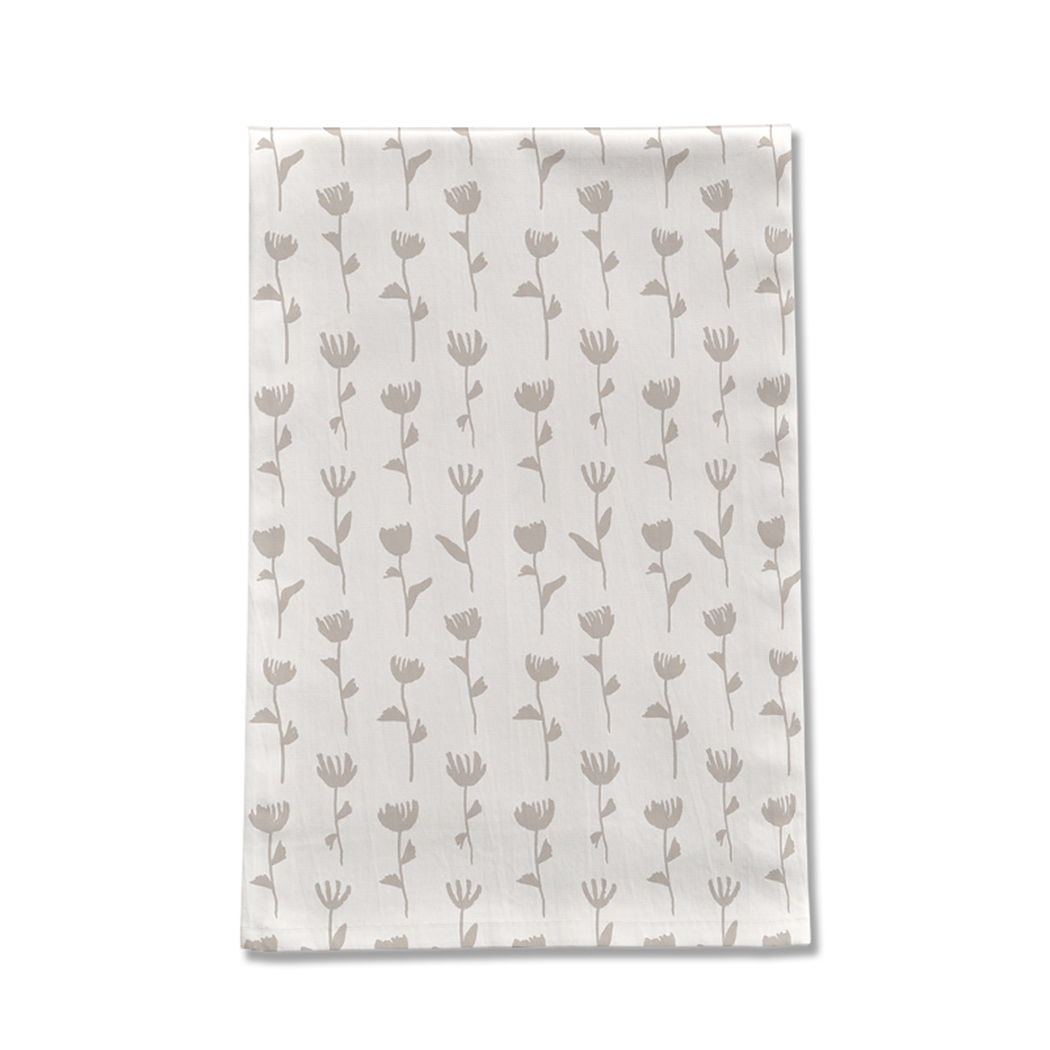 Ink Flower Tea Towel | Cotton Twill | Lauren Ullrich Art