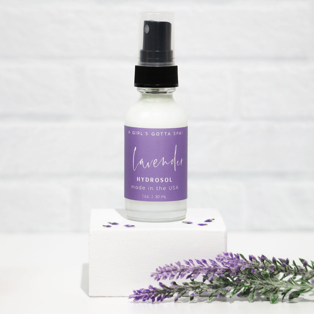 Lavender Hydrosol Pillow & Linen Mist | Stress Relief & Sleep Spray | All Natural | Vegan & Cruelty-Free | A Girl's Gotta Spa!