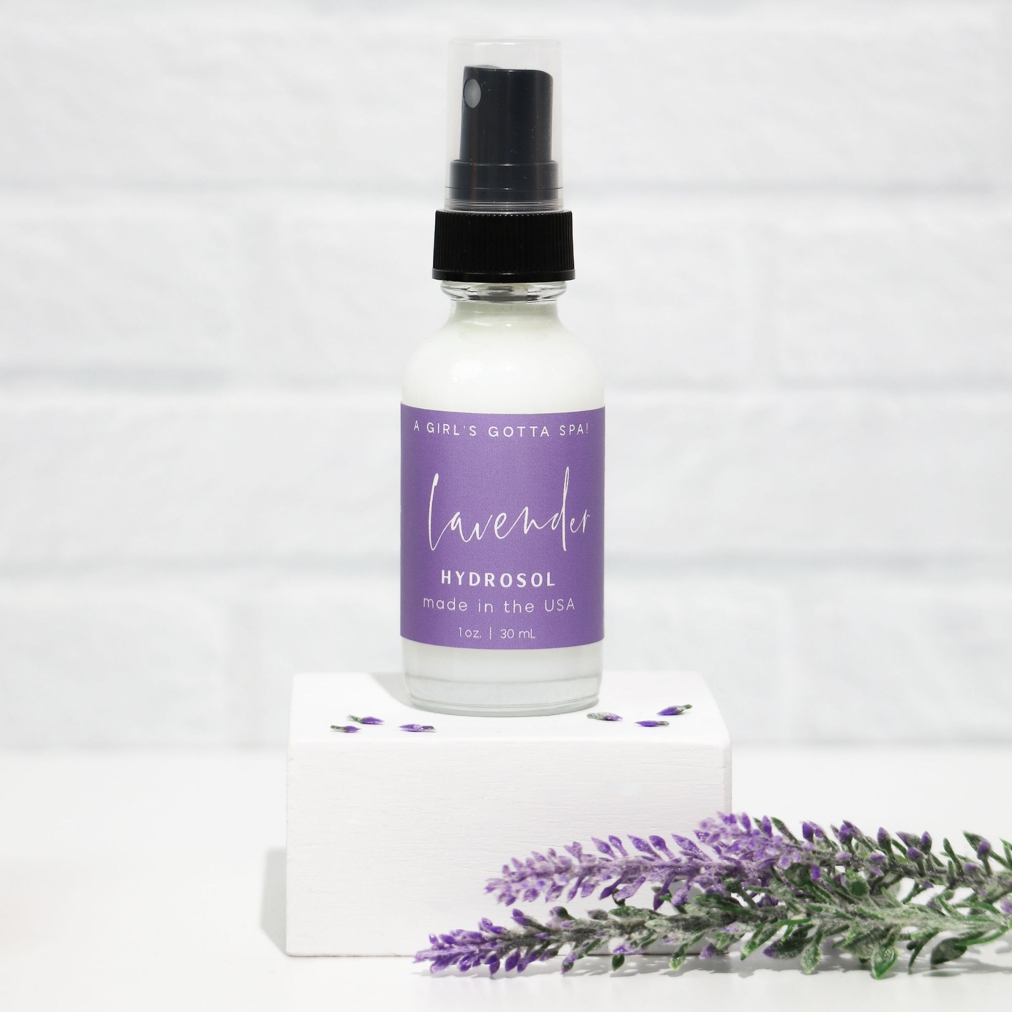 Lavender Hydrosol Pillow & Linen Mist | Stress Relief & Sleep Spray | All Natural | Vegan & Cruelty-Free | A Girl's Gotta Spa!