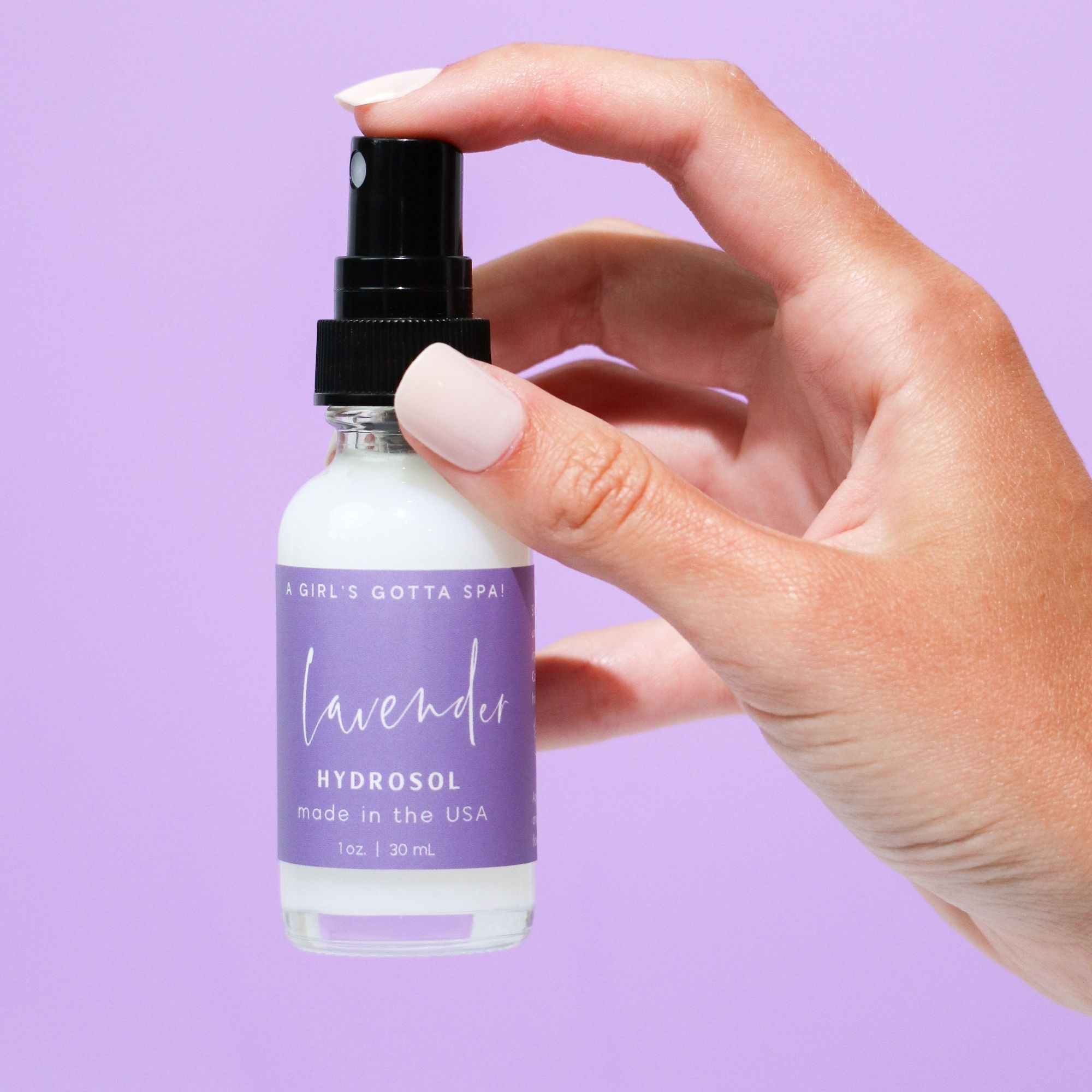 Lavender Hydrosol Pillow & Linen Mist | Stress Relief & Sleep Spray | All Natural | Vegan & Cruelty-Free | A Girl's Gotta Spa!