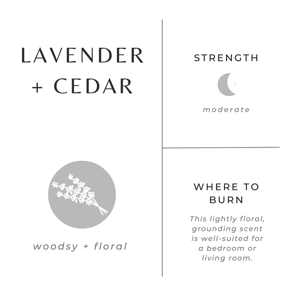 Lavender & Cedar Soy Candle | 100% Essential Oils | Non-Toxic | Cotton Wick | Reusable Brushed Gold Tin | 20-Hour Burn | Slow North