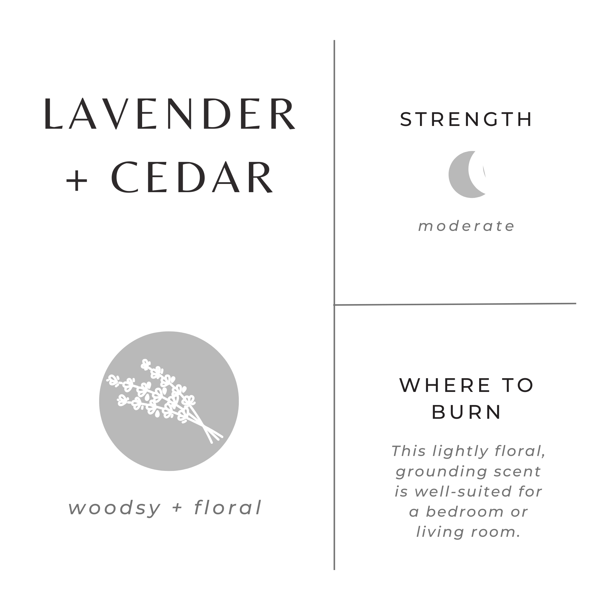Lavender & Cedar Soy Candle | 100% Essential Oils | Non-Toxic | Cotton Wick | Reusable Brushed Gold Tin | 20-Hour Burn | Slow North