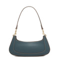 Emily Leather Baguette Bag East West Handbag Blue