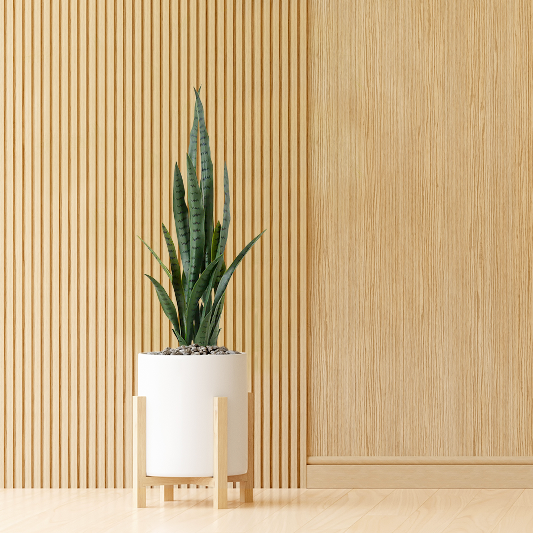 SOGA 95cm Sansevieria Snake Artificial Plants with Black Plastic Planter Greenery, Home Office Decor