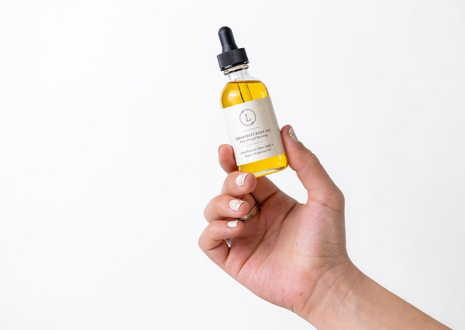 Grapefruit Body Oil & Body Scrub Gift Set