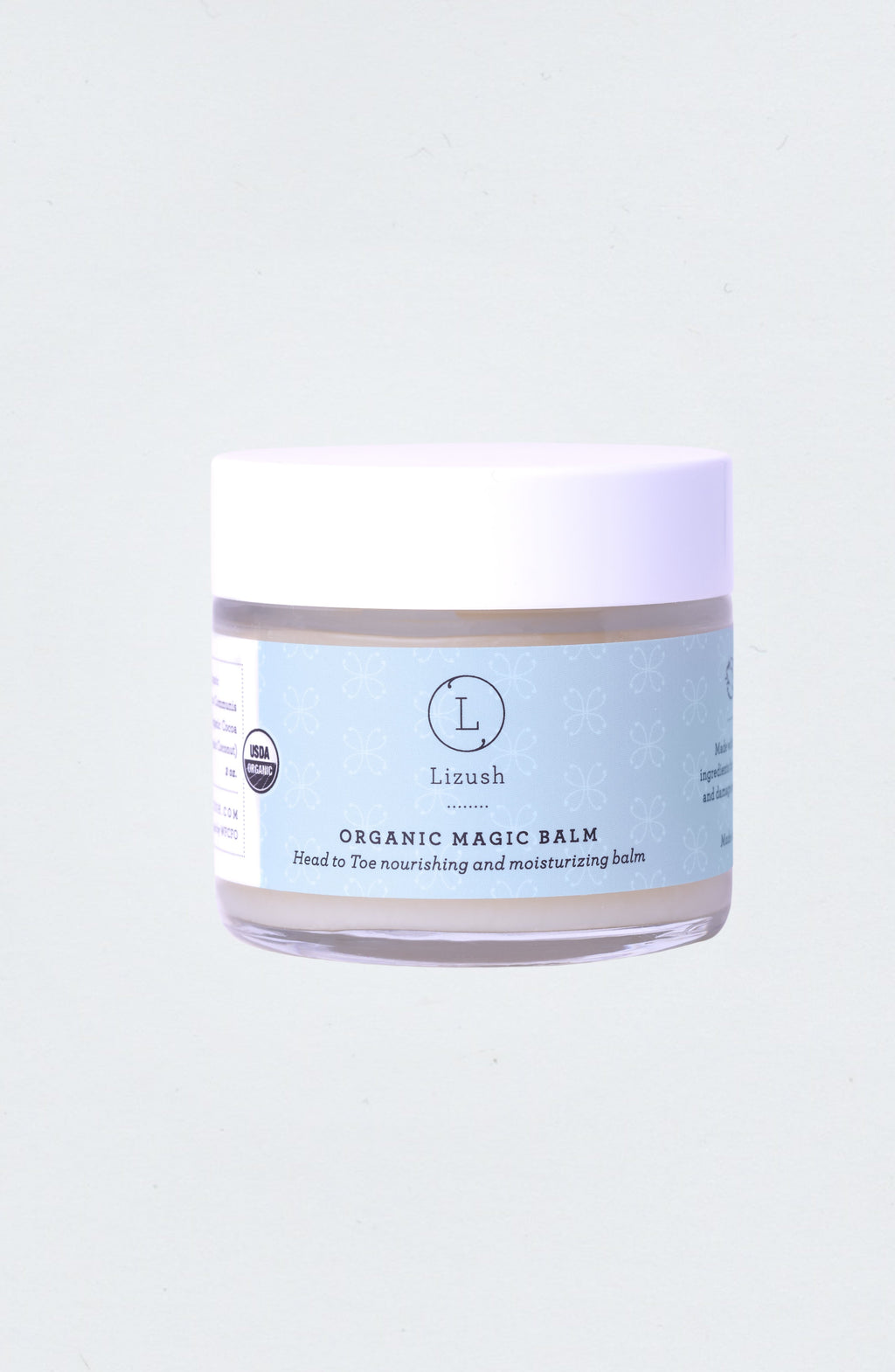 USDA Organic Magic Balm | Head-to-Toe | Oat & Calendula, Comfrey, Cocoa Butter | Eczema & Dry Skin | No Preservatives | 2 oz | Made in USA | Lizush