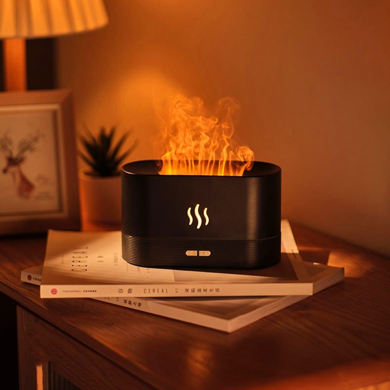 Ultrasonic Flame Effect Essential Oil Diffuser | USB Portable Aromatherapy | Stress Relief