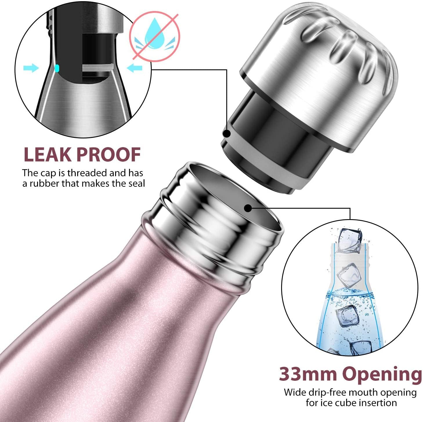 Lightweight Stainless Steel Water Bottle