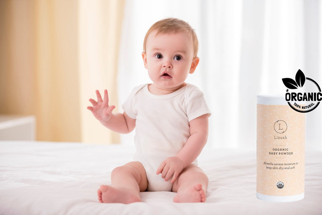 Prized Organic Baby Powder | Talc-Free | Arrowroot, Kaolin Clay & Sunflower Vitamin E | USDA Certified Organic | Made in USA