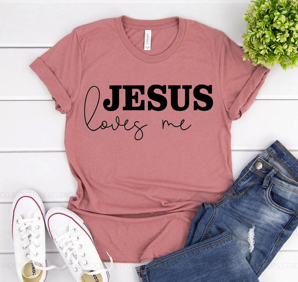 Jesus Loves Me T-Shirt | 100% Combed Ring-Spun Cotton
