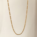 Nadia Gold Figaro Chain Necklace – 18K PVD Gold Plated