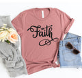 Faith | Women's Christian Crew Neck T-Shirt | 100% Combed Ring-Spun Cotton
