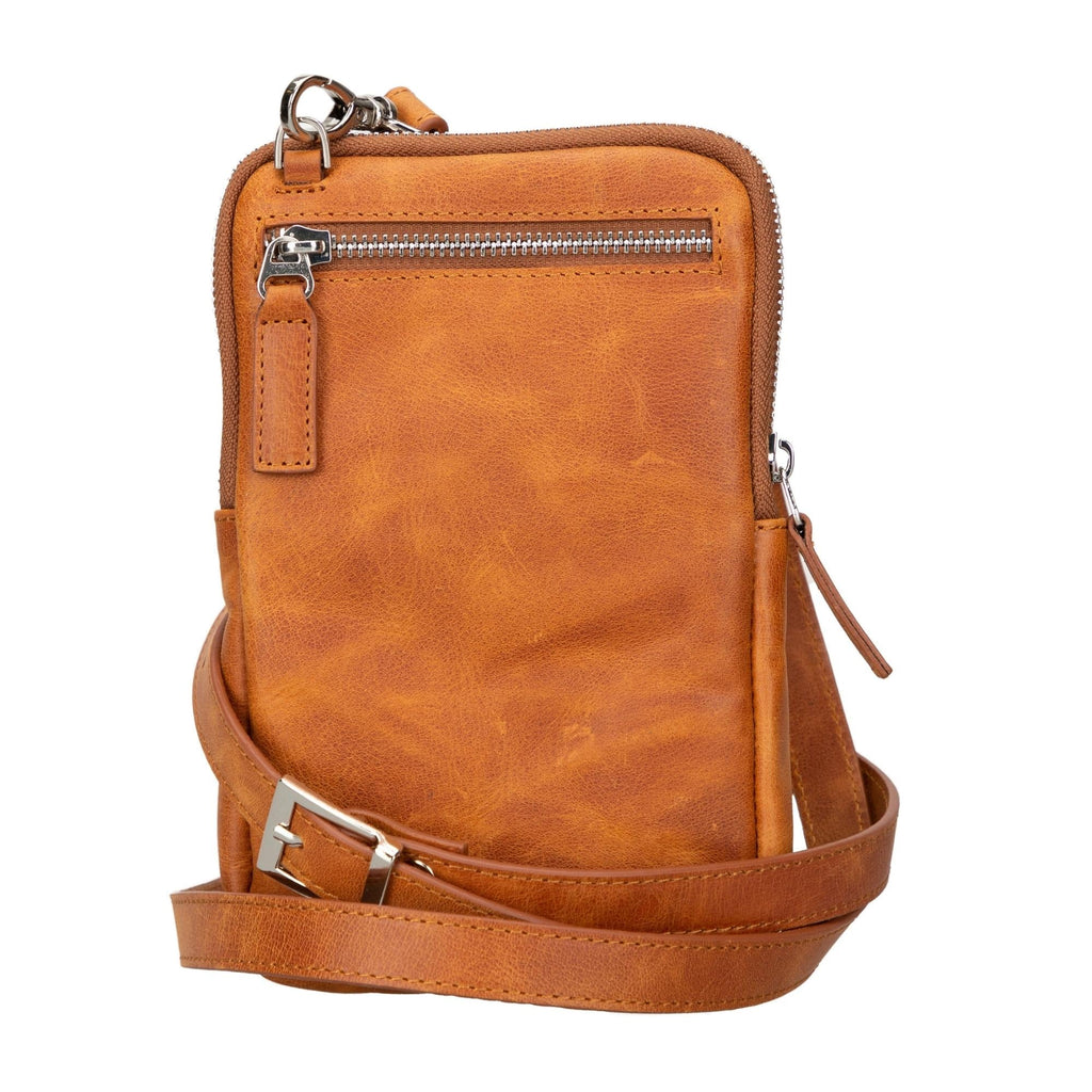 Leather Crossbody Phone Bag for Men