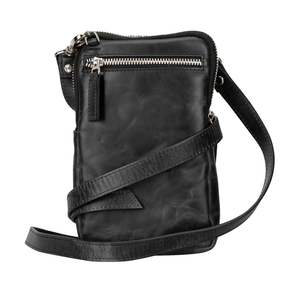 Leather Crossbody Phone Bag for Men