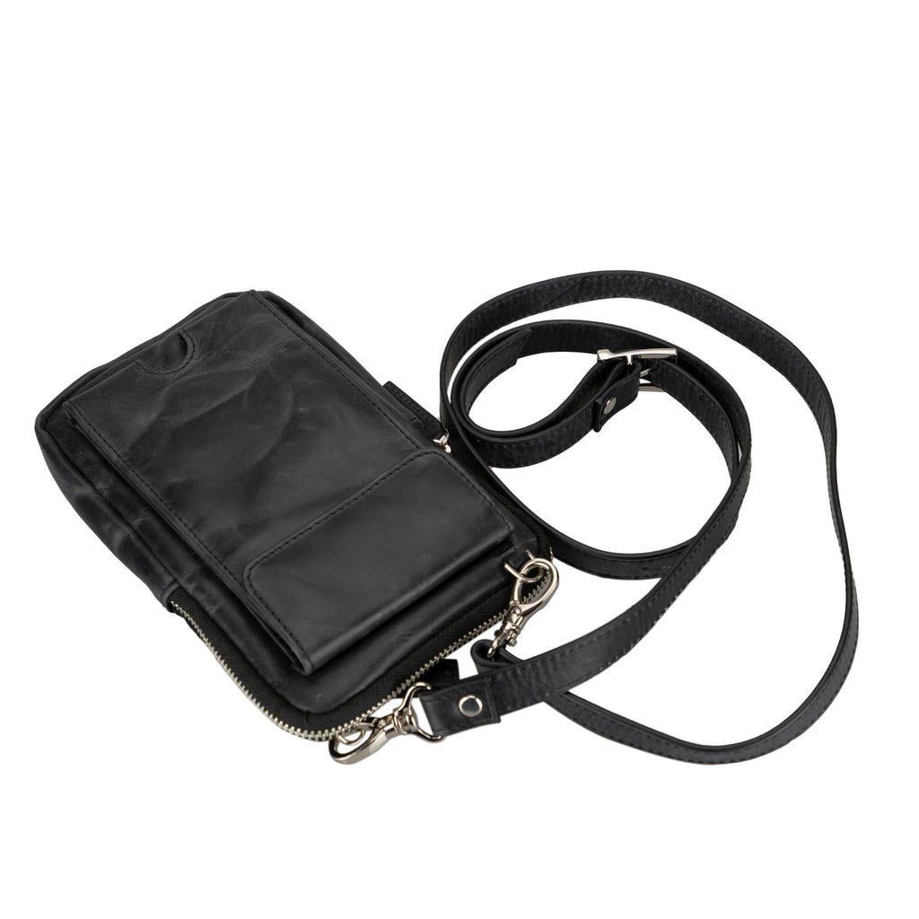 Leather Crossbody Phone Bag for Men