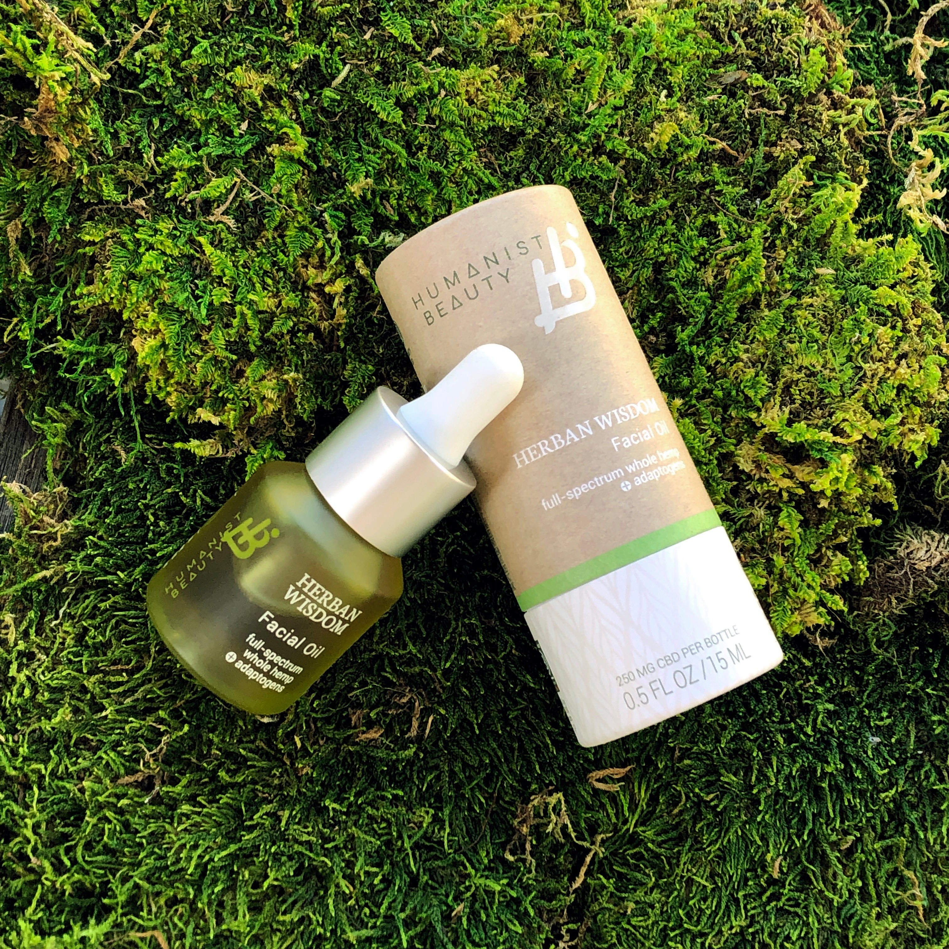 Herban Wisdom® Facial Oil | NEXTY Award Winner | Plant-Based | Adaptogens, Botanicals & Full-Spectrum Hemp | Anti-Aging Glow | Humanist Beauty