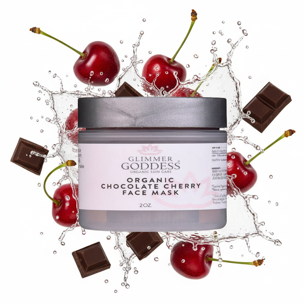 Handcrafted Organic Chocolate Cherry Face Mask – Antioxidant Anti-Aging Treatment