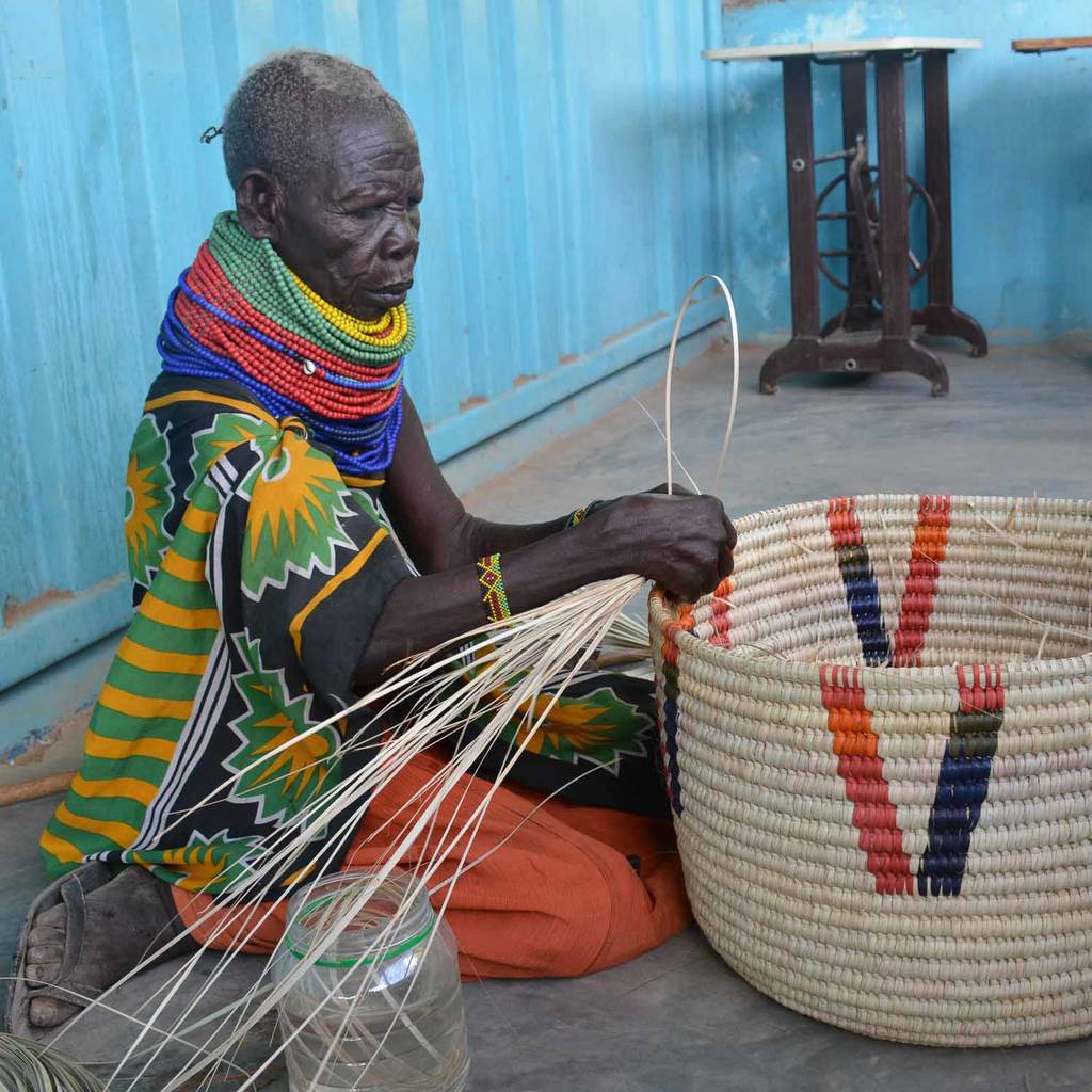 African handcrafted Laundry Basket
