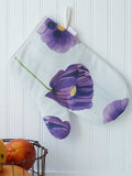 Oven Mitt | Purple Poppies on Snow | Cotton | Ambidextrous | Jessica Hollander
