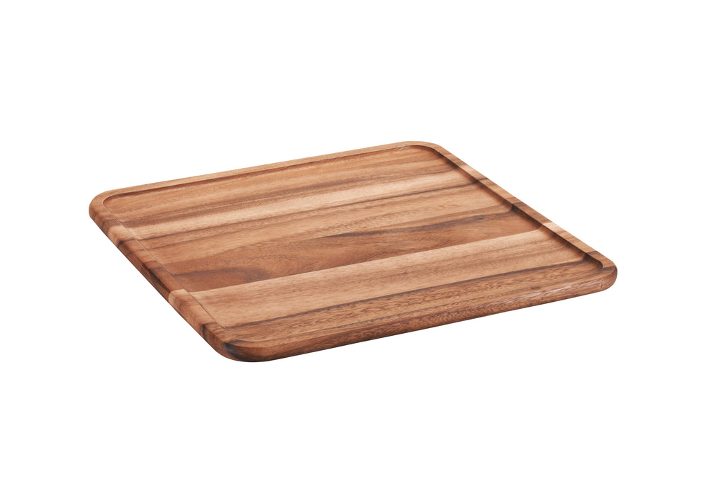 Acacia Wood Square Lazy Susan | 16" Swivel Turntable | Kalmar Home