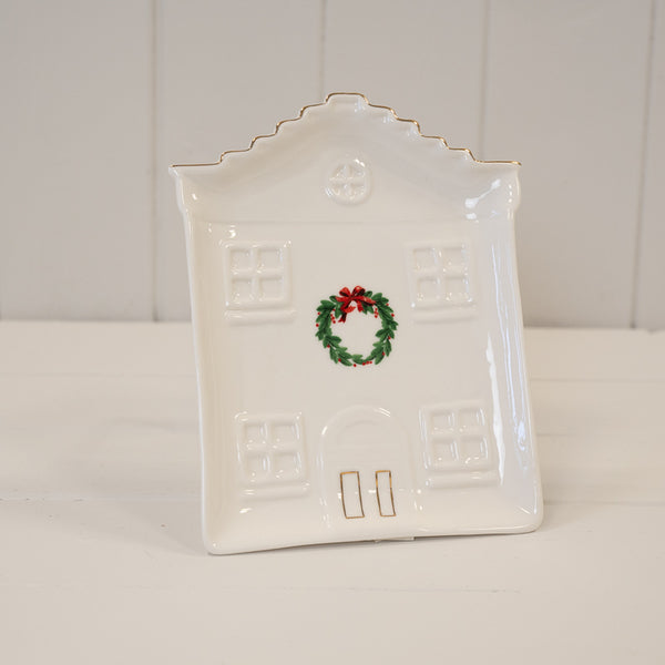Cosy Christmas House Plate Home Decoration