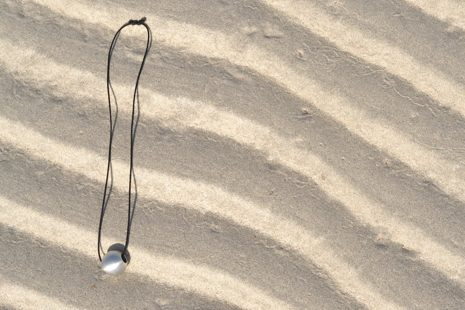 Recycled Bombshell Ball Necklace | Handmade in Laos | Recycled Aluminum | Peace Jewelry | SLATE+SALT