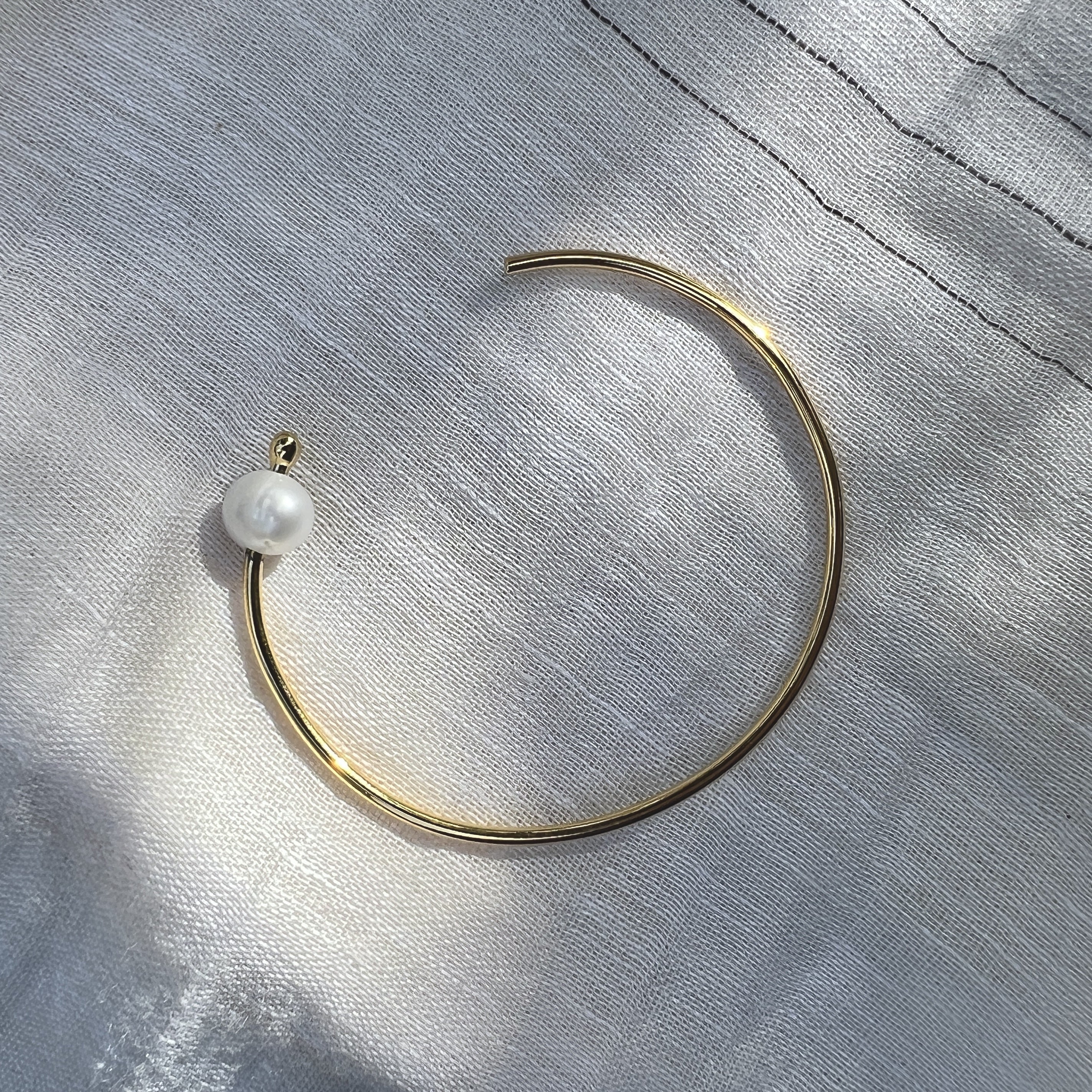 Freshwater Pearl Bangle Bracelet