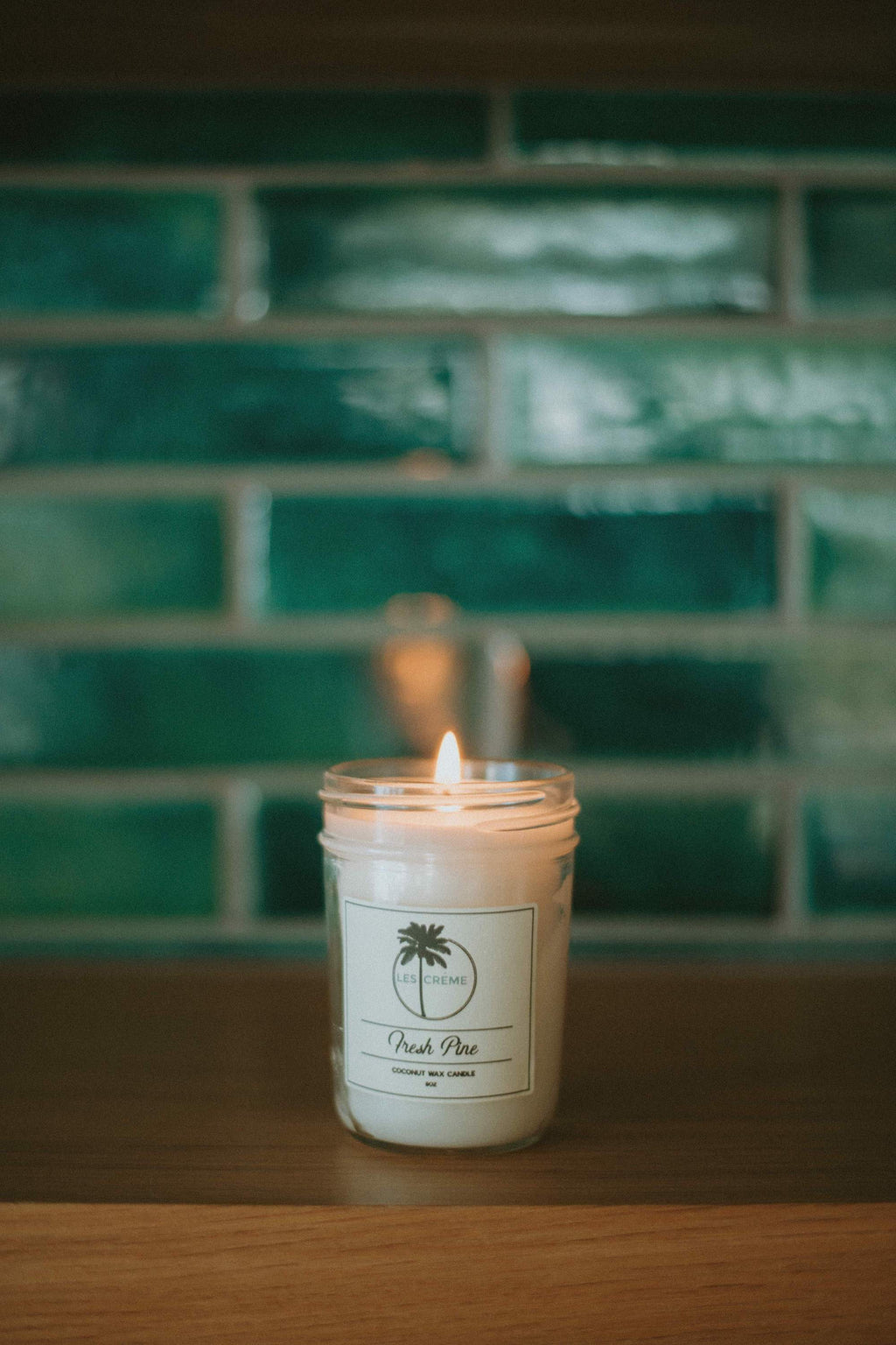 Fresh Pine | 100% Botanical All Natural Coconut Wax Candle | Toxin-Free | Vegan | Cotton Wick | Les Crème