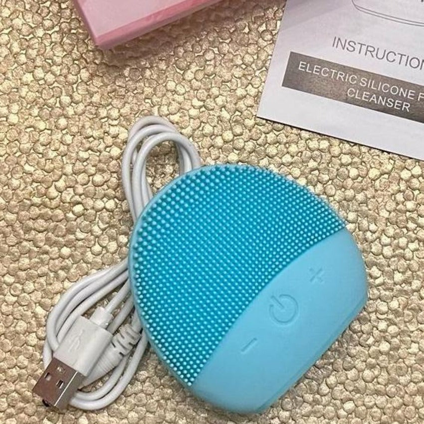Silicone Facial Cleansing Brush | High-Frequency Vibration | Deep Cleanse, Exfoliate & Massage | IPX7 Waterproof | Rechargeable | All Skin Types