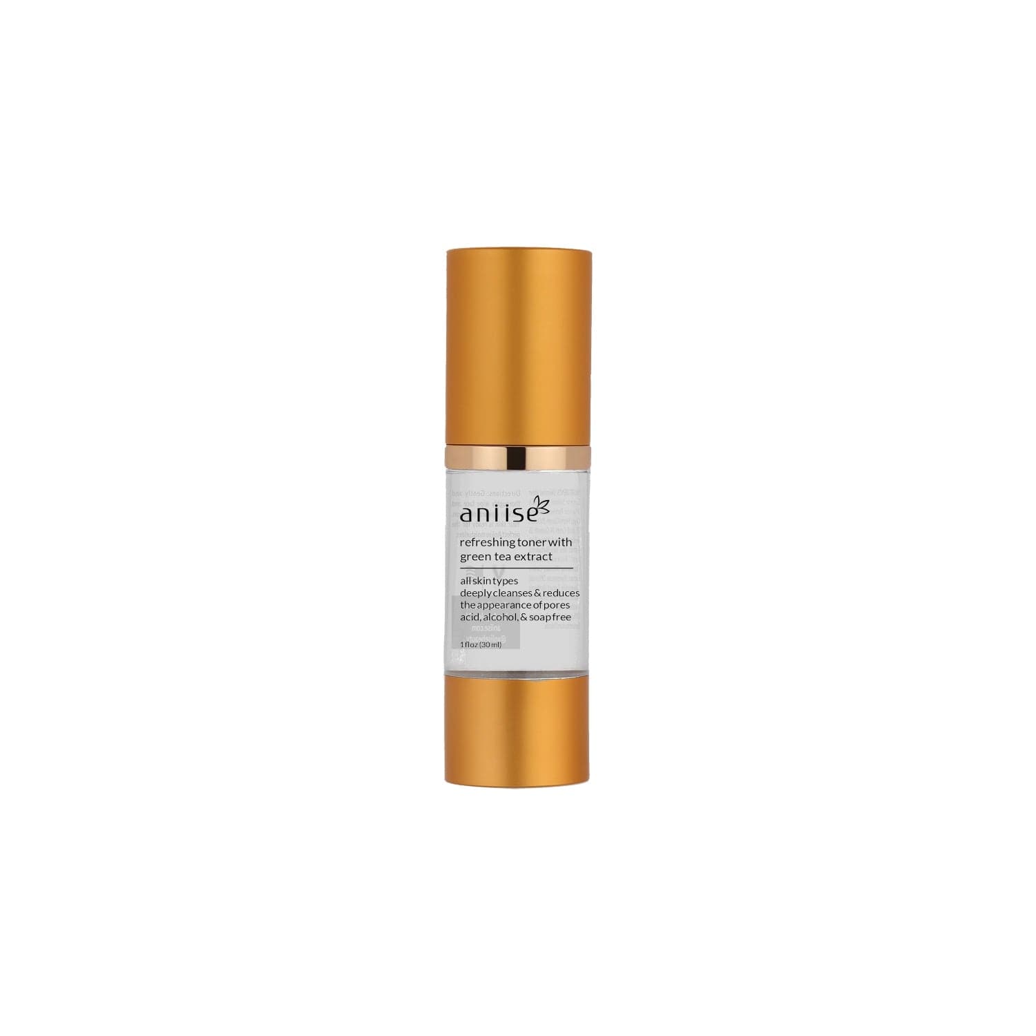 Refreshing Green Tea Extract Facial Toner | Allantoin, Panthenol & Willow Bark | 1 oz & 4 oz | Aniise
