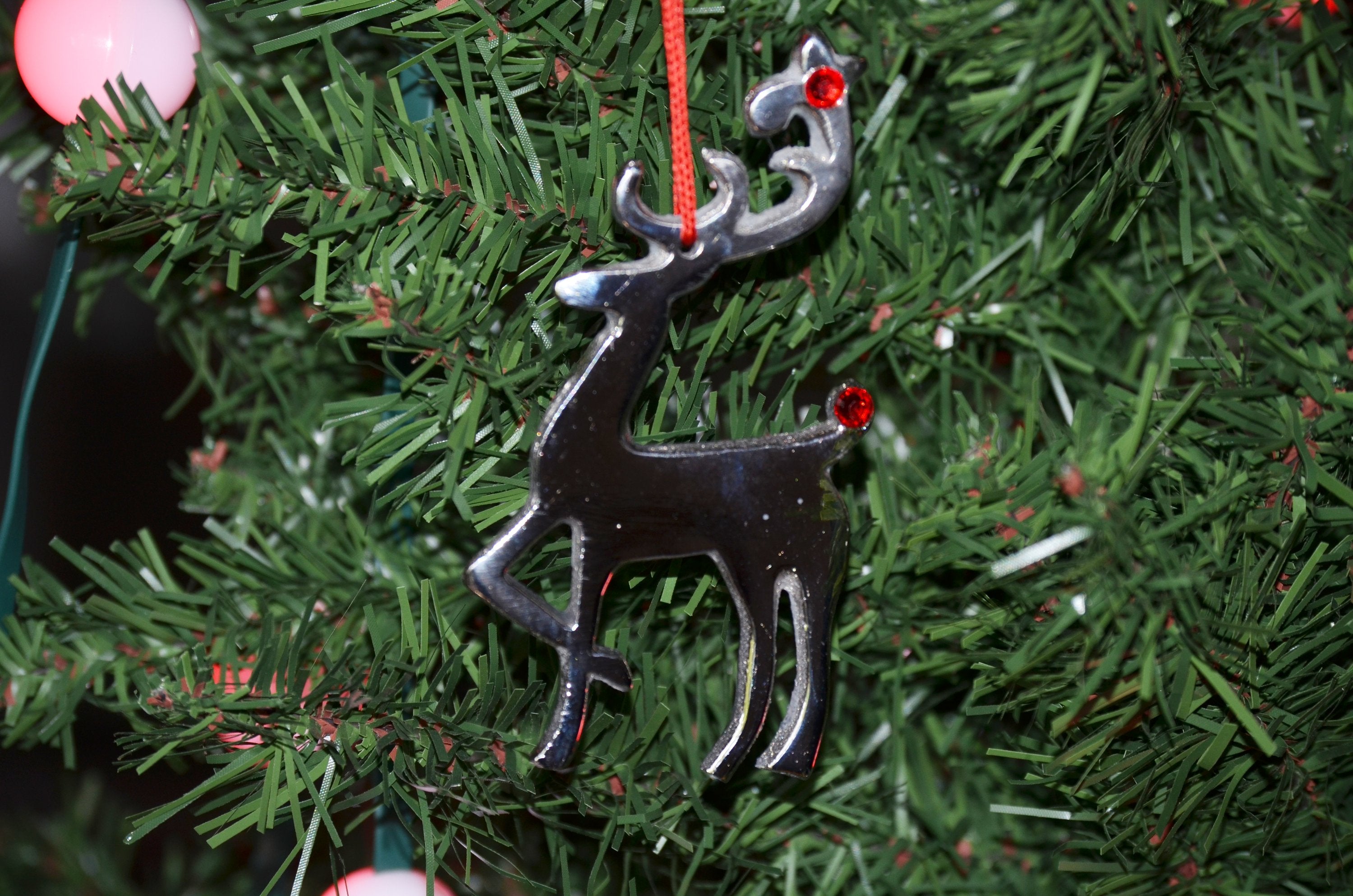 Handcrafted Reindeer Christmas Ornament