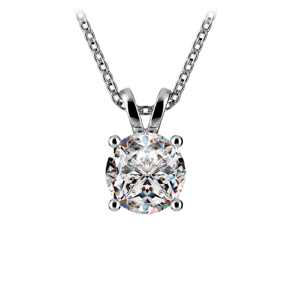 Lab-Grown Diamond Pendant | 14K Gold Chain | VS Clarity | 0.5 & 0.75 CTW | Made in USA | Vossagin