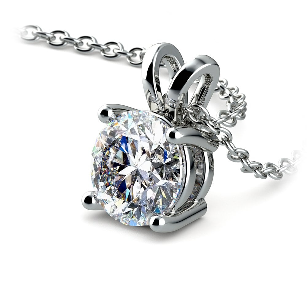 Lab-Grown Diamond Pendant | 14K Gold Chain | VS Clarity | 0.5 & 0.75 CTW | Made in USA | Vossagin
