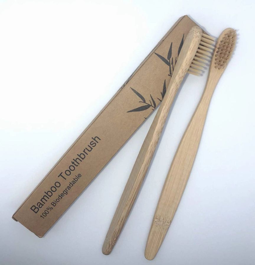 Zero-Waste Bamboo Bath Accessories Bundle | 6-Piece Set | Bath Brush, Comb, Loofah, Soap Dish, Toothbrush & Facial Brush