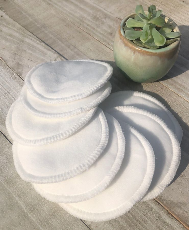 Reusable Facial Rounds Pads 5-Pack | Bamboo & Cotton | Makeup Remover | Washable | BeNat